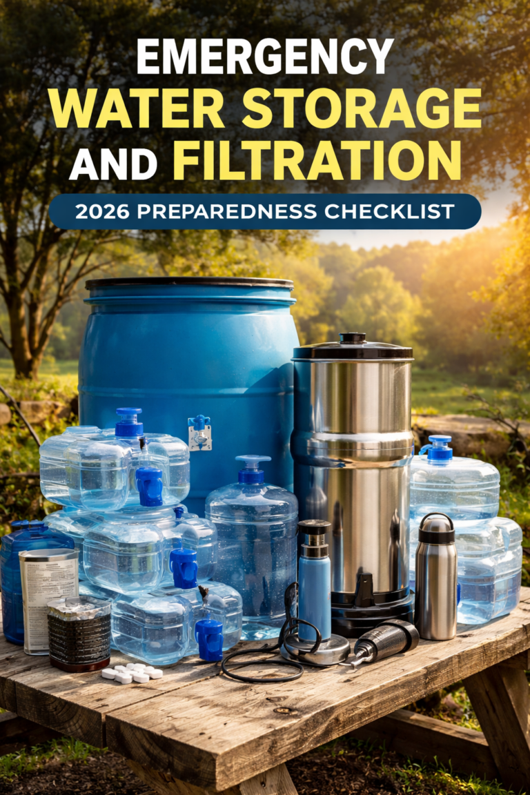 Emergency Water Storage and Filtration