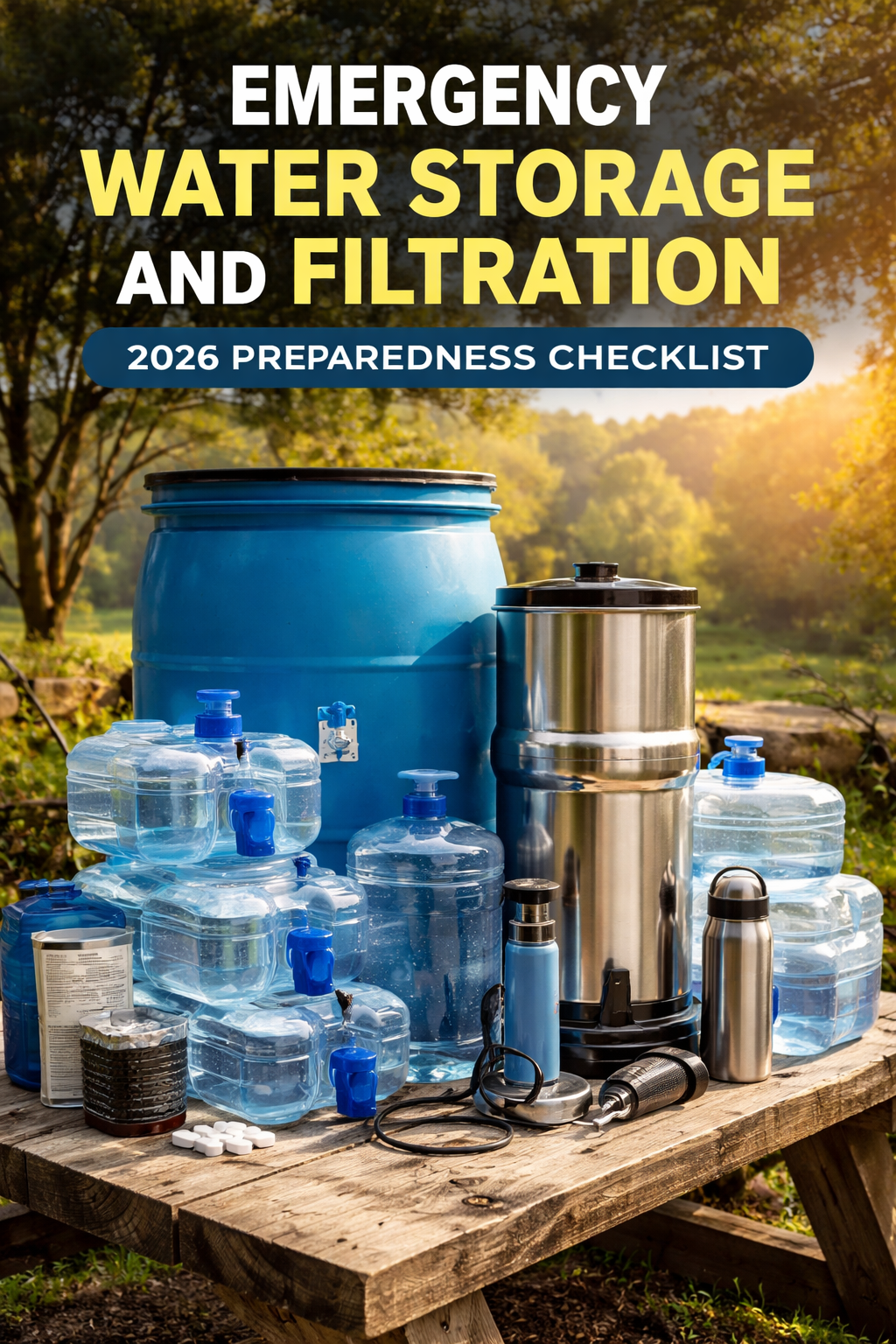 Emergency Water Storage and Filtration