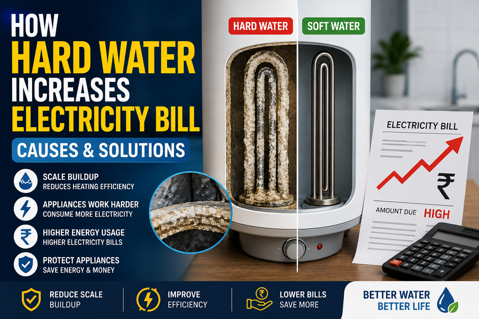 Hard Water Increases Electricity Bill