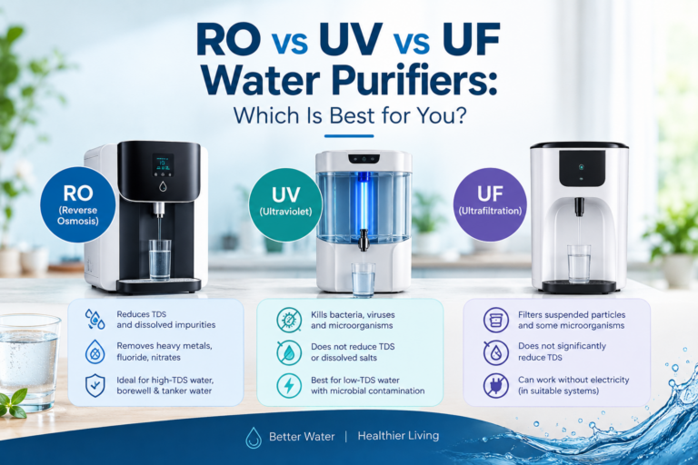 RO vs UV vs UF Water Purifiers